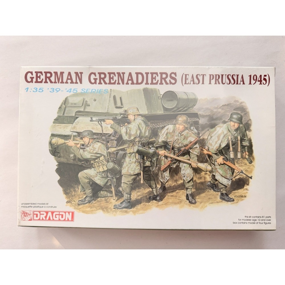 Dragon 6057 German Grenadiers East Prussia 1945 1:35 Figure Model Kit Sealed